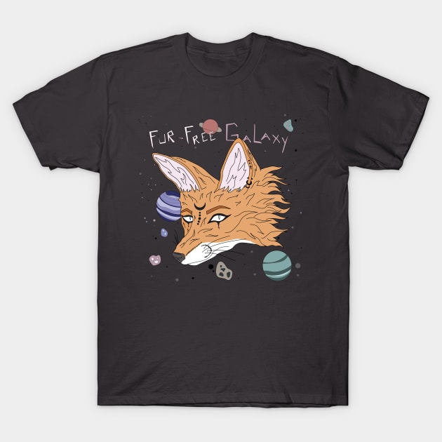 Fur-Free Galaxy T-Shirt by Ventderrmidi